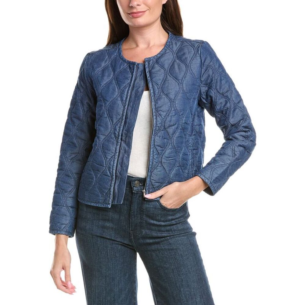 Nanette Nanette Lepore Womens  Quilted Jacket, Blue